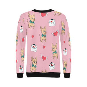 Love Letter Fawn Chihuahua Love Women's Sweatshirt-Apparel-Apparel, Chihuahua, Sweatshirt-10