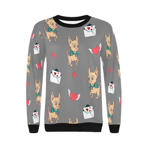 Love Letter Fawn Chihuahua Love Women's Sweatshirt-Apparel-Apparel, Chihuahua, Sweatshirt-15