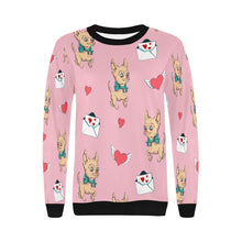 Load image into Gallery viewer, Love Letter Fawn Chihuahua Love Women&#39;s Sweatshirt-Apparel-Apparel, Chihuahua, Sweatshirt-6