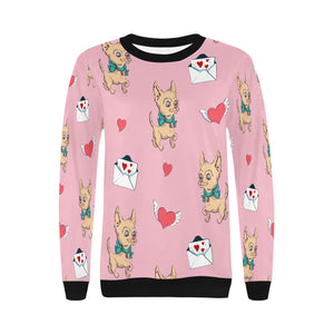 Love Letter Fawn Chihuahua Love Women's Sweatshirt-Apparel-Apparel, Chihuahua, Sweatshirt-6