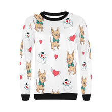 Load image into Gallery viewer, Love Letter Fawn Chihuahua Love Women&#39;s Sweatshirt-Apparel-Apparel, Chihuahua, Sweatshirt-9