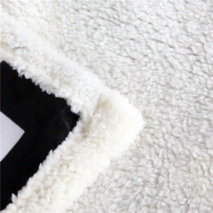 Image of the material of French Bulldog Love Soft Warm Fleece Blanket