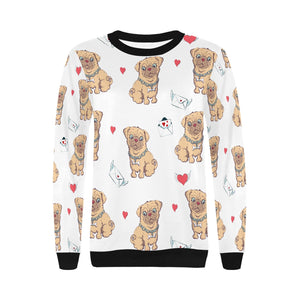 Love Letter Pugs Women's Sweatshirt-Apparel-Apparel, Pug, Sweatshirt-10
