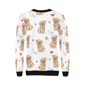 Love Letter Pugs Women's Sweatshirt-Apparel-Apparel, Pug, Sweatshirt-12