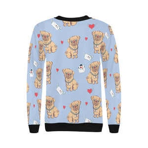 Love Letter Pugs Women's Sweatshirt-Apparel-Apparel, Pug, Sweatshirt-4