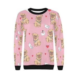 Love Letter Pugs Women's Sweatshirt-Apparel-Apparel, Pug, Sweatshirt-5
