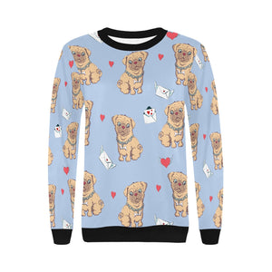 Love Letter Pugs Women's Sweatshirt-Apparel-Apparel, Pug, Sweatshirt-7