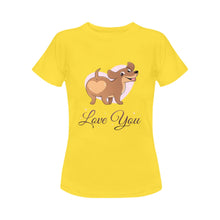 Load image into Gallery viewer, Love You Dachshund Women&#39;s T-Shirt-Apparel-Apparel, Dachshund, Dogs, T Shirt-5