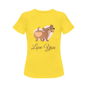 Love You Dachshund Women's T-Shirt-Apparel-Apparel, Dachshund, Dogs, T Shirt-5