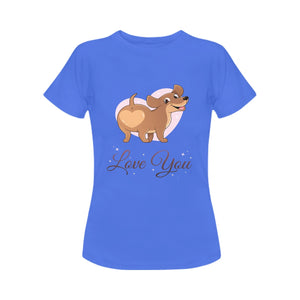 Love You Dachshund Women's T-Shirt-Apparel-Apparel, Dachshund, Dogs, T Shirt-6