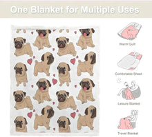 Load image into Gallery viewer, Red Scarf Happy Labrador Love Soft Warm Fleece Blanket - 4 Colors-Blanket-Blankets, Home Decor, Labrador-8