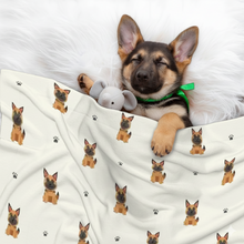 Load image into Gallery viewer, Loyal German Shepherd Pup Blanket for Dog-Pet Furniture-Blankets,German Shepherd,Home Decor-1