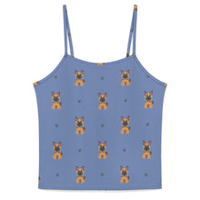 Load image into Gallery viewer, Loyal German Shepherd Pup Women's Cami and Shorts Pajama Set-14