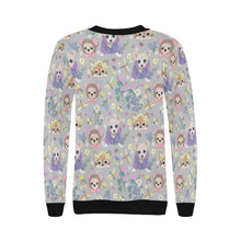 Load image into Gallery viewer, Magic Flower Garden Chihuahuas Women&#39;s Sweatshirt-Apparel-Apparel, Chihuahua, Sweatshirt-12