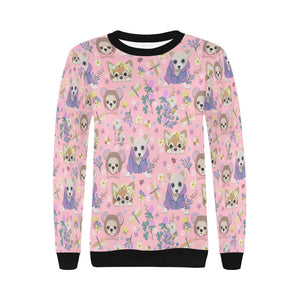 Magic Flower Garden Chihuahuas Women's Sweatshirt-Apparel-Apparel, Chihuahua, Sweatshirt-7