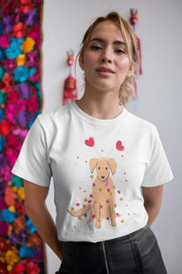 Magic Love Bunny Labrador Women's T-Shirt-Apparel-Apparel, Dogs, Labrador, T Shirt-White-Small-1