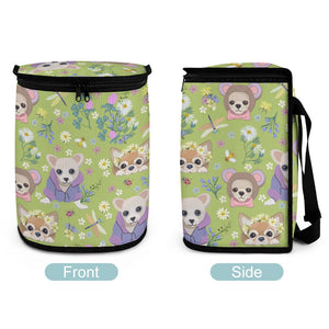 Magical Flower Garden Chihuahuas Multipurpose Car Storage Bag-5