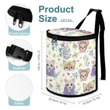 Load image into Gallery viewer, Magical Flower Garden Chihuahuas Multipurpose Car Storage Bag-3