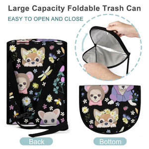 Magical Flower Garden Chihuahuas Multipurpose Car Storage Bag-16