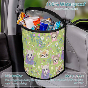 Magical Flower Garden Chihuahuas Multipurpose Car Storage Bag-10