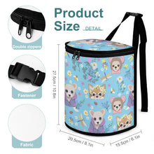 Load image into Gallery viewer, Magical Flower Garden Chihuahuas Multipurpose Car Storage Bag-13