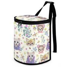 Load image into Gallery viewer, Magical Flower Garden Chihuahuas Multipurpose Car Storage Bag-ONE SIZE-Ivory-1