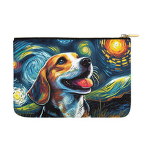 Load image into Gallery viewer, Magical Milky Way Beagle Carry-All Pouch-Accessories-Accessories, Bags, Beagle, Dog Dad Gifts, Dog Mom Gifts-White-ONESIZE-4