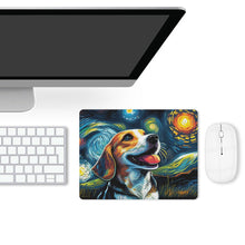 Load image into Gallery viewer, Magical Milky Way Beagle Leather Mouse Pad-Accessories-Beagle, Dog Dad Gifts, Dog Mom Gifts, Home Decor, Mouse Pad-ONE SIZE-White-3