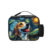 Load image into Gallery viewer, Magical Milky Way Beagle Lunch Bag-Accessories-Bags, Beagle, Dog Dad Gifts, Dog Mom Gifts, Lunch Bags-Black-ONE SIZE-1
