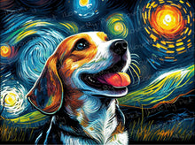 Load image into Gallery viewer, Magical Milky Way Beagle Wall Art Poster-Art-Beagle, Dog Art, Home Decor, Poster-1