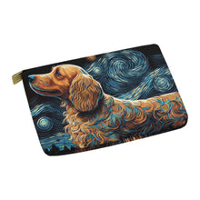 Load image into Gallery viewer, Magical Milky Way Cocker Spaniel Carry-All Pouch-Accessories-Accessories, Bags, Cocker Spaniel, Dog Dad Gifts, Dog Mom Gifts-White-ONESIZE-2