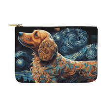 Load image into Gallery viewer, Magical Milky Way Cocker Spaniel Carry-All Pouch-Accessories-Accessories, Bags, Cocker Spaniel, Dog Dad Gifts, Dog Mom Gifts-White-ONESIZE-1