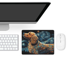 Load image into Gallery viewer, Magical Milky Way Cocker Spaniel Leather Mouse Pad-Accessories-Cocker Spaniel, Dog Dad Gifts, Dog Mom Gifts, Home Decor, Mouse Pad-ONE SIZE-White-4