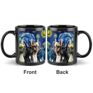 Magical Milky Way Frenchies Coffee Mug-Mug-French Bulldog, Home Decor, Mugs-ONE SIZE-Black-3
