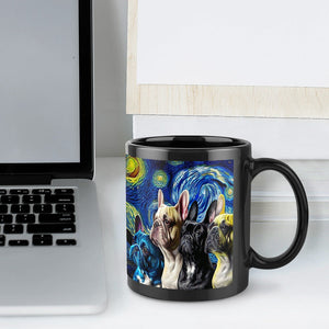 Magical Milky Way Frenchies Coffee Mug-Mug-French Bulldog, Home Decor, Mugs-ONE SIZE-Black-7