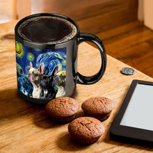 Load image into Gallery viewer, Magical Milky Way Frenchies Coffee Mug-Mug-French Bulldog, Home Decor, Mugs-ONE SIZE-Black-1