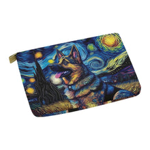 Load image into Gallery viewer, Magical Milky Way German Shepherd Carry-All Pouch-Accessories-Accessories, Bags, Dog Dad Gifts, Dog Mom Gifts, German Shepherd-White-ONESIZE-3