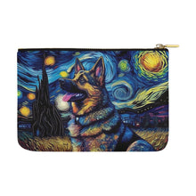 Load image into Gallery viewer, Magical Milky Way German Shepherd Carry-All Pouch-Accessories-Accessories, Bags, Dog Dad Gifts, Dog Mom Gifts, German Shepherd-White-ONESIZE-4