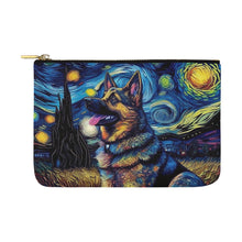 Load image into Gallery viewer, Magical Milky Way German Shepherd Carry-All Pouch-Accessories-Accessories, Bags, Dog Dad Gifts, Dog Mom Gifts, German Shepherd-White-ONESIZE-1