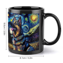 Load image into Gallery viewer, Magical Milky Way German Shepherd Coffee Mug-Mug-Accessories, Dog Dad Gifts, Dog Mom Gifts, German Shepherd, Home Decor, Mugs-ONE SIZE-Black-4