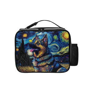 Magical Milky Way German Shepherd Lunch Bag-Accessories-Bags, Dog Dad Gifts, Dog Mom Gifts, German Shepherd, Lunch Bags-Black-ONE SIZE-1