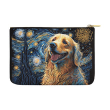 Load image into Gallery viewer, Magical Milky Way Golden Retriever Carry-All Pouch-Accessories-Accessories, Bags, Dog Dad Gifts, Dog Mom Gifts, Golden Retriever-White-ONESIZE-3