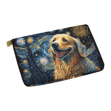 Load image into Gallery viewer, Magical Milky Way Golden Retriever Carry-All Pouch-Accessories-Accessories, Bags, Dog Dad Gifts, Dog Mom Gifts, Golden Retriever-White-ONESIZE-4