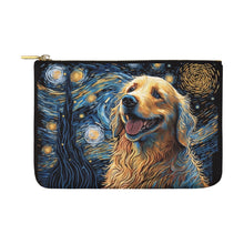 Load image into Gallery viewer, Magical Milky Way Golden Retriever Carry-All Pouch-Accessories-Accessories, Bags, Dog Dad Gifts, Dog Mom Gifts, Golden Retriever-White-ONESIZE-1