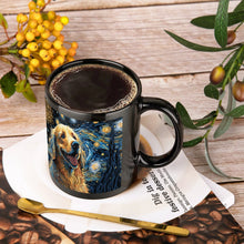 Load image into Gallery viewer, Magical Milky Way Golden Retriever Coffee Mug-Mug-Golden Retriever, Home Decor, Mugs-ONE SIZE-Black-3