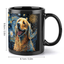 Load image into Gallery viewer, Magical Milky Way Golden Retriever Coffee Mug-Mug-Accessories, Dog Dad Gifts, Dog Mom Gifts, Golden Retriever, Home Decor, Mugs-ONE SIZE-Black-4