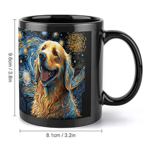 Magical Milky Way Golden Retriever Coffee Mug-Mug-Accessories, Dog Dad Gifts, Dog Mom Gifts, Golden Retriever, Home Decor, Mugs-ONE SIZE-Black-4
