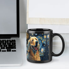 Load image into Gallery viewer, Magical Milky Way Golden Retriever Coffee Mug-Mug-Golden Retriever, Home Decor, Mugs-ONE SIZE-Black-5