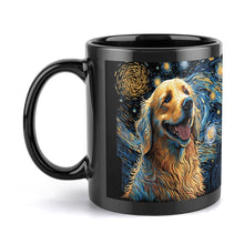 Load image into Gallery viewer, Magical Milky Way Golden Retriever Coffee Mug-Mug-Accessories, Dog Dad Gifts, Dog Mom Gifts, Golden Retriever, Home Decor, Mugs-ONE SIZE-Black-5