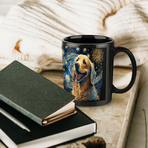 Magical Milky Way Golden Retriever Coffee Mug-Mug-Accessories, Dog Dad Gifts, Dog Mom Gifts, Golden Retriever, Home Decor, Mugs-ONE SIZE-Black-6
